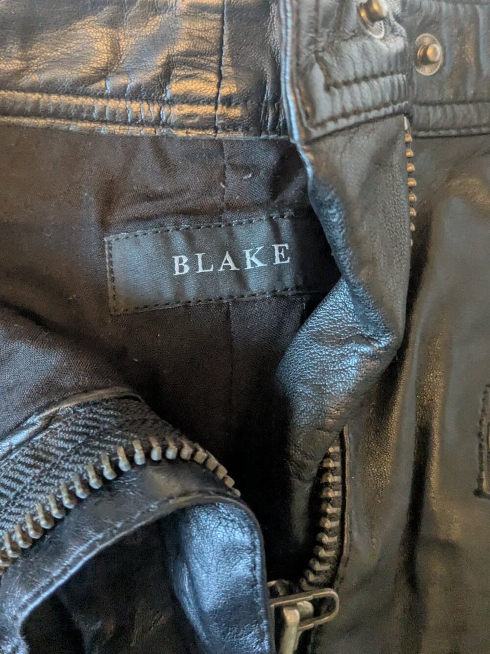 BLAKE Real Leather Moto Shorts – XS - Picture 2 of 3